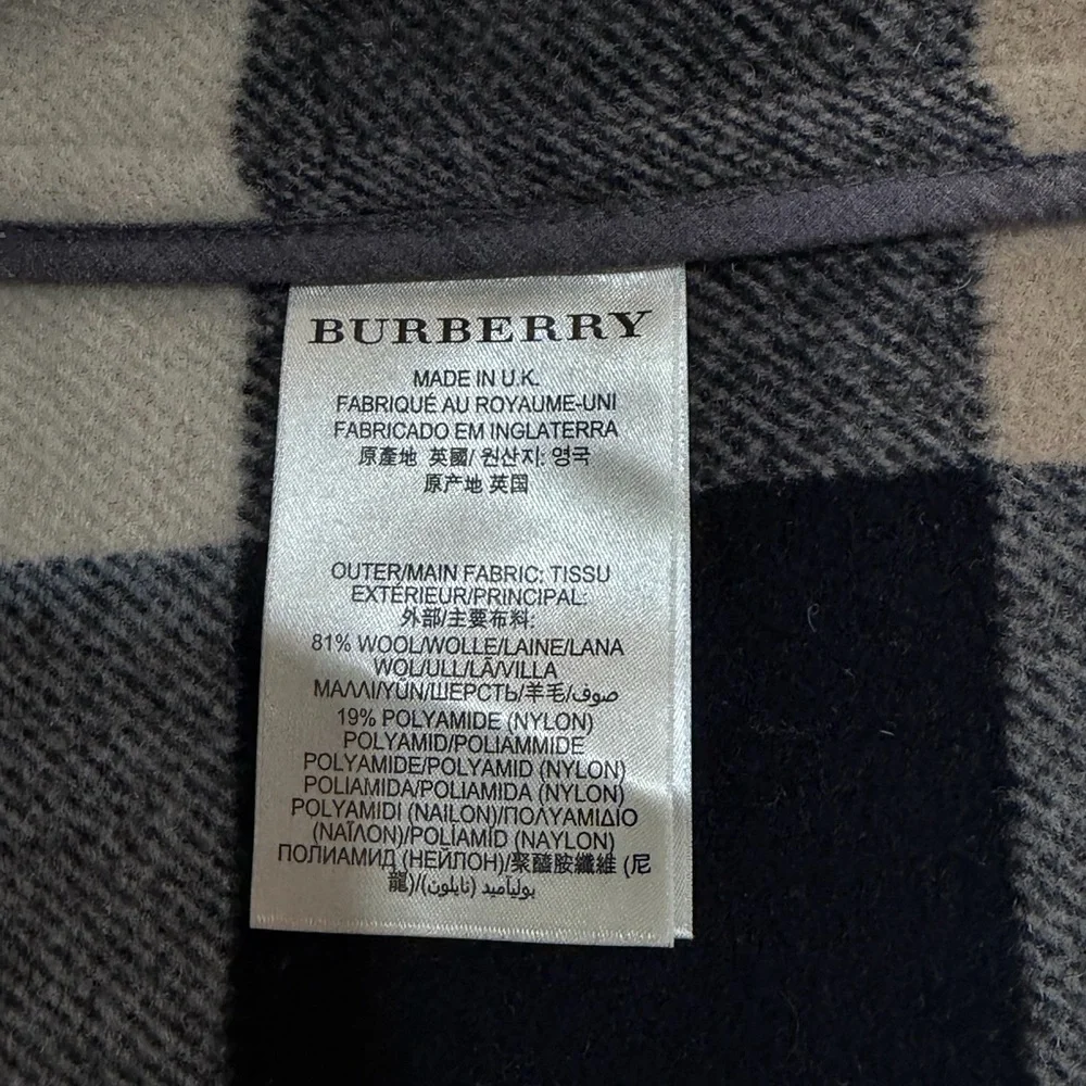 Burberry Charcoal Toggle Pea Coat - Picture 4 of 6